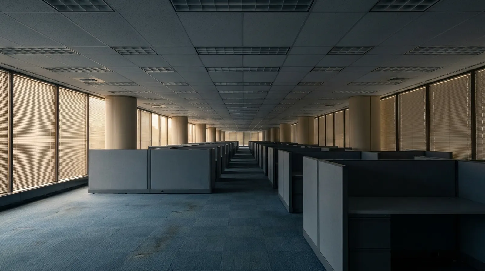 Bürogeschoss vor dem Umbau (Visualisierung)